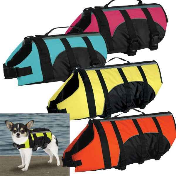 Jeeke Pet Life Jacket Dog Products Outward Adjustable with Rescue Handle