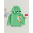 thumbnail image 2 of GXFC Little Girls Fall Hoodies Kids Girls Long Sleeve Hooded Flower Letter Print Sweatshirt Tops Children Girls Casual Autumn Pullovers 4-7T, 2 of 7