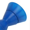 thumbnail image 4 of Rouleau d'arrêt d'étrave de bateau de 4 pouces avec arbre de 1/2 pouce, ensemble de rouleaux de remorque bleus en PU résistant aux rayures pour yachts, 4 of 4