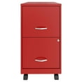 thumbnail image 2 of Space Solutions 18 Inch 2 Drawer Mobile Organizer Cabinet for Office, Red, 2 of 6