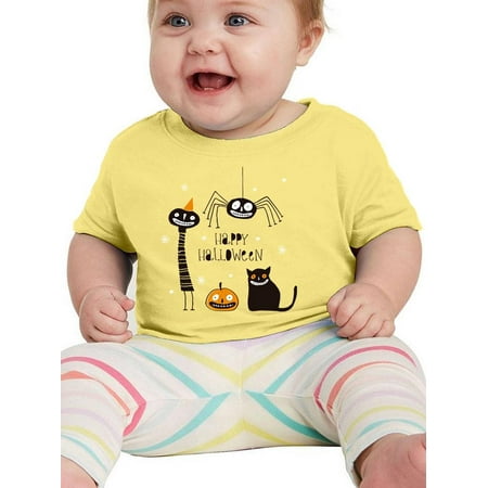 

Happy Halloween Spooky Friends. T-Shirt Infant -Image by Shutterstock 12 Months
