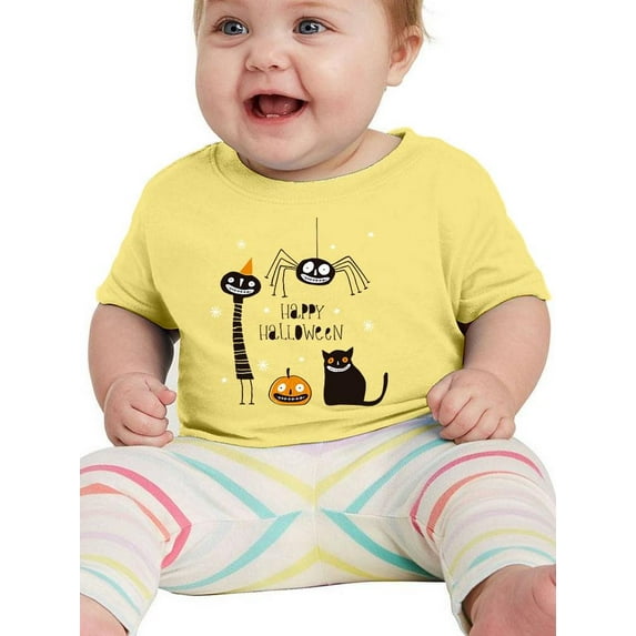 Happy Halloween Spooky Friends. T-Shirt Infant -Image by Shutterstock, 6 Months