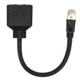 thumbnail image 4 of RJ45 Splitter Adapter, Gold Plated Core Versatile RJ45 Ethernet Adapter Cable 1 To 2 Port Longer Service Life  For Office For Home, 4 of 8