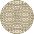 thumbnail image 1 of Ahgly Company Tapis d'Intérieur Ronds Transitionnels Bruns Lavables à la Machine, 7 Pieds Rond, 1 of 7