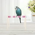 thumbnail image 4 of Masteelf Wooden Bird Training Stand for Small Birds - Desktop Parrot Perch Play Stand Cage Accessory Bird Toy, 4 of 8