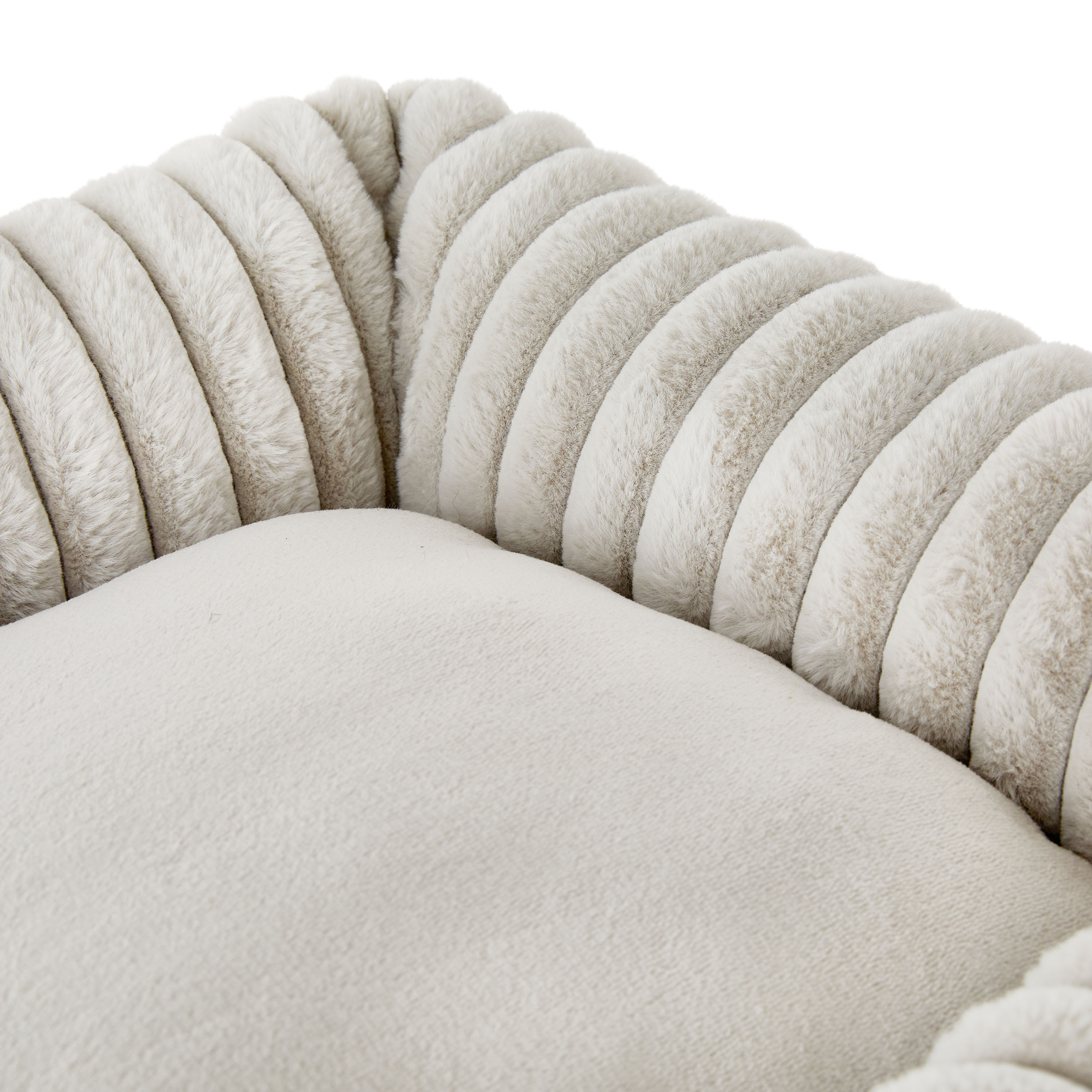 Vibrant Life Medium Thick Corduroy Plush Bolster Dog Bed, Gray, 21" x 27"