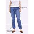 thumbnail image 3 of Ellos Comfortable Women's Plus Size Boyfriend Jeans Stretch Denim Mid-Rise, 3 of 6