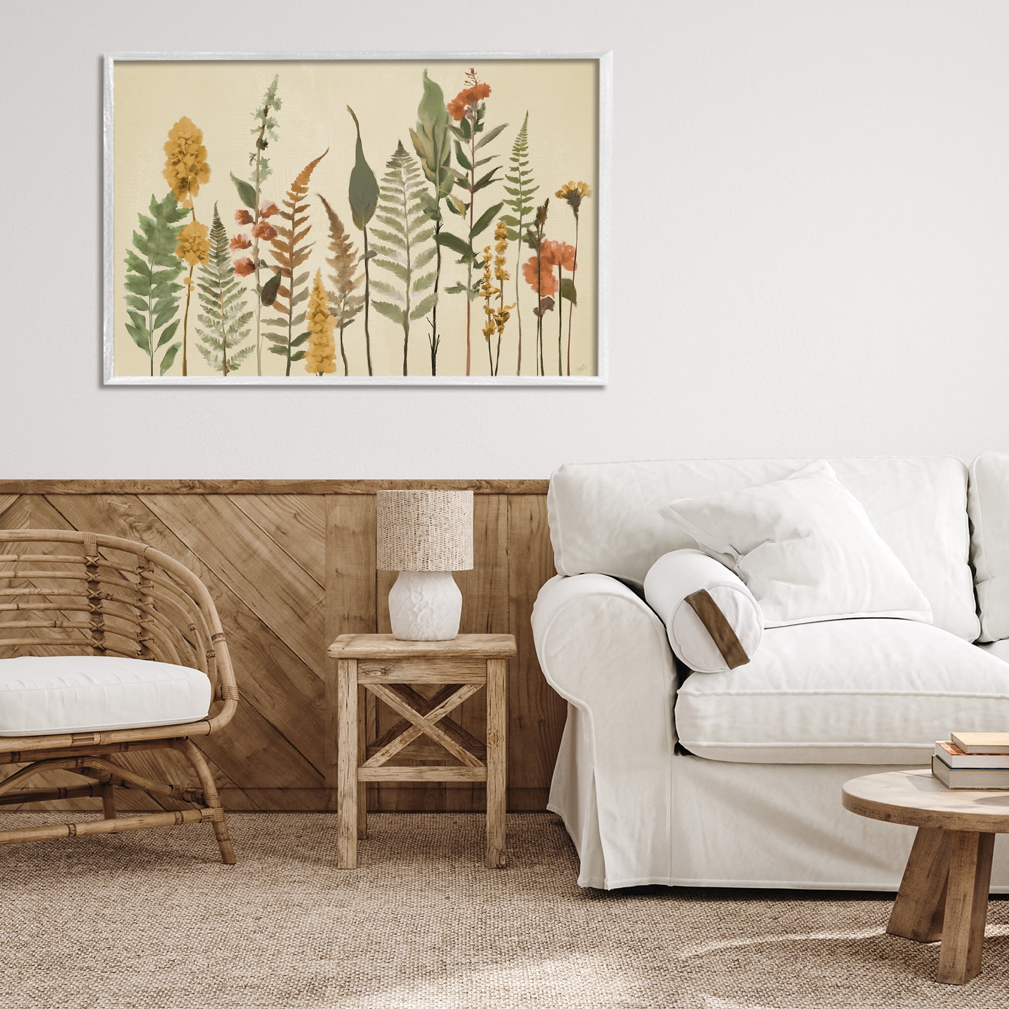 Stupell Industries Fall Toned Botanics White Framed Giclee Art, design by Elizabeth Medley