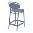 thumbnail image 3 of Compamia Marcel Tabouret de Comptoir Contemporain en Résine pour Intérieur et Extérieur Gris Foncé, 3 of 6