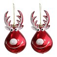thumbnail image 1 of Adornos navideños, diseño de alce, bolas colgantes, accesorios de fiesta para decoraciones de árboles de Navidad, 1 of 5