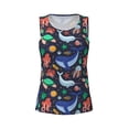thumbnail image 4 of Xecao The Underwater World print women's scoop neck, loose-fit workout tank tops for the gym., 4 of 9