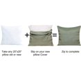 thumbnail image 3 of Home Soft Things Jacquard Throw Pillow Cover and Valance Set - Chevron - Deep Teal - 56" x 19" / 20" x 20", 3 of 3
