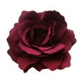 thumbnail image 1 of Nvzi Horquillas elegantes con forma de rosa para el pelo, accesorios de decoración para el pelo de novia, disfraz de Hanfu, tocados para fiestas, bodas y el día de la madre, color rojo oscuro, 1 of 4