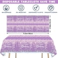 thumbnail image 4 of Birthday Party Tableware, Happy Birthday Plates Set Birthday Cutlery Including Birthday Paper Plates Birthday Napkins Forks and Tablecloth for Birthday Supplies, Purple, 4 of 7