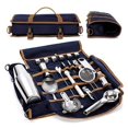 thumbnail image 2 of Bar Bartender Carrying Bag Creative Bartender Canvas Toolkit Pack Bar Tools Cocktail Shaker Set Storage Bag Only, 2 of 5