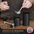 thumbnail image 2 of Jinsinto Manual Coffee Grinder with Folding Handle, Stainless Steel Conical Burr, Adjustable Internal Setting, Manual Coffee Grinder for Espresso Filter Coffee - Black 15*5.5cm, 2 of 5