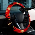 thumbnail image 6 of Seven Starred Iadybird 14.5 Inch Printing PVC Leather Auto Accessories Car Wheel Cover Steering Wheel Covers, 6 of 6