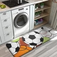 thumbnail image 3 of Baseball Football Pattern Kitchen Rug Mat,Kitchen Runner Rugs Non Skid Washable,Decorative Kitchen Floor Mats for Kitchen,Sink,Laundry,17"x47.2", 3 of 7