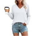thumbnail image 2 of NominalSnug Long Sleeve Shirts for Women V Neck T Shirt Fall Casual Tops Basic Base Layer Undershirts Tees 2026, 2 of 8
