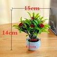 thumbnail image 2 of Artificial Flower Fake False Plants Flowers Garden With Pot Outdoor Decor, 2 of 5