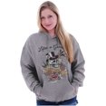 thumbnail image 3 of Life's A Gamble Skull Rose Tattoo Unisex Plus Fleece Graphic Hoodie Brisco Brands 2X, 3 of 5