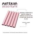 thumbnail image 3 of Panel Decorativo WPC 3D Tipo Lambrín Rosa Claro 12 Piezas 1m x 16cm Pared Interior, 3 of 6