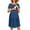 Dark blue, variant on Nursing Dress Summer Short Sleeve Breastfeeding Casual Knee Length Maternity Dresses