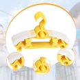 thumbnail image 6 of deevoka 5 Pieces Adjustable Hangers Closet Multifunctional Kids Clothes Hangers Yellow, 6 of 9