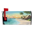 thumbnail image 3 of Ryvnso Mailbox Cover Magnetic Beach with Palm Trees Mailbox Wrap Large Size 25.5x21 Inch, 3 of 8