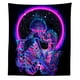 thumbnail image 3 of Tapiz fluorescente Tapiz de calavera de astronauta y hongo Construcción de poliéster, 3 of 5