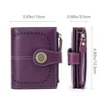 thumbnail image 5 of (2 pack) Sendefn Small Women Wallet Genuine Leather Bifold Purse RFID Blocking Card Holder, 5 of 8