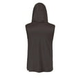 thumbnail image 6 of Fanxing Big & Tall Upf Shirts for Men Sun Protection Shirts with Masks Cooling Hooded Tank Top Lightweight Sleeveless Tees Brown,L, 6 of 9