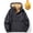 #267-Black, variant on Ceisia Mens Solid Fleece Lined Pullover Anorak Hooded Windbreaker Jacket Black XL Gift