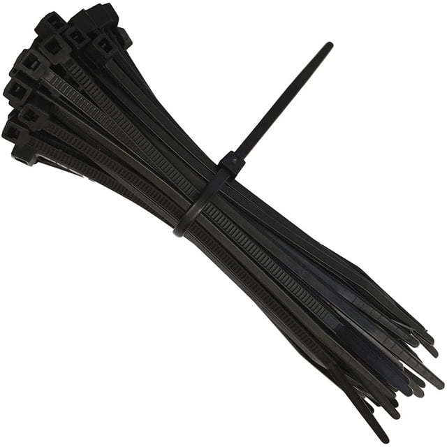 Bridas Apuakthei, paquete de 100, bridas para cables, bridas para cables, bridas de plástico, bridas negras, bridas para cables, bridas industriales, bridas de nailon