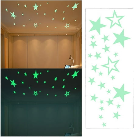 

〖CFXNMZGR〗Home Decor Wall Stickers Luminous Wall Sticker Glowing Star Ceiling Ceiling Decoration Childrens Bedroom Wall Sticker Decoration