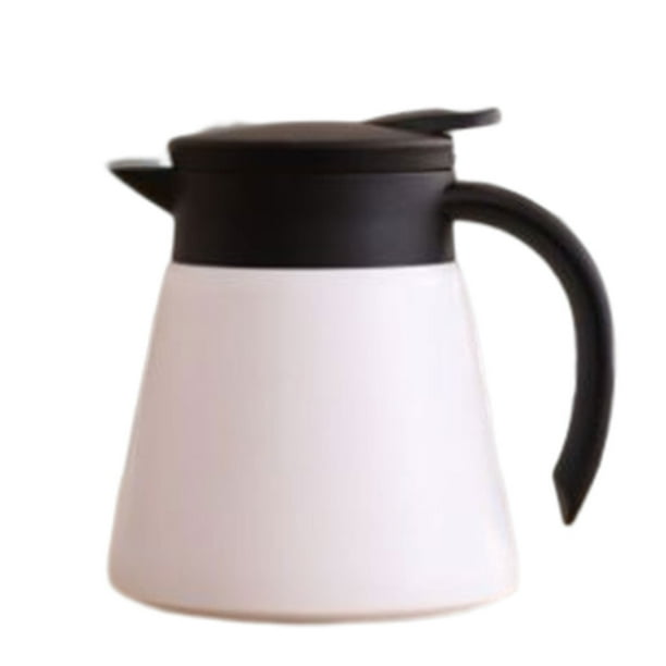 Matsuzay Frasco de vacío con revestimiento de acero inoxidable de 650/880ML con asa, botella de té de doble capa, diseño de boquilla, termo, hervidor Teteras Blanco 880ML Matsuzay HA071522-02
