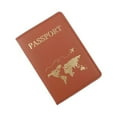 thumbnail image 2 of Security Check Passports Cover Traveling ID Credit Debit Card Storage Holder PU Leather Bag Simple Design Passports Case Light Purple, 2 of 9