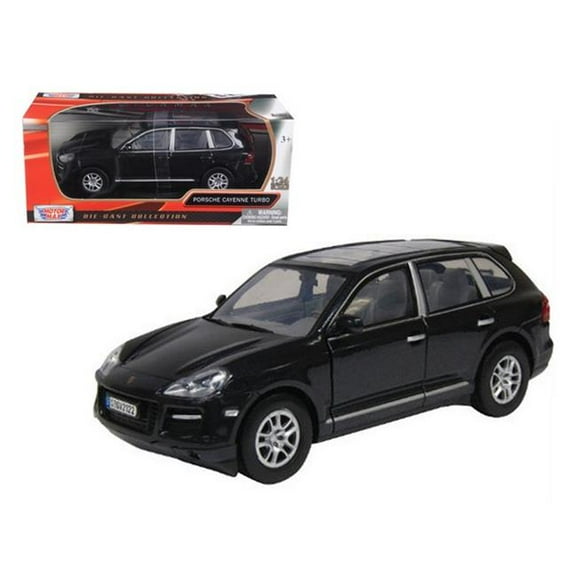Motormax 73345bk 2008 Porsche Cayenne Metallic Black 1-24 Diecast Car Model