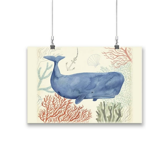 Underwater Whale Poster - Victoria Borges Designs,