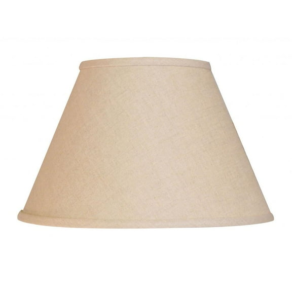 HomeRoots 12" Dark Wheat Premium Empire Slanted Linen Lampshade