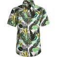 thumbnail image 3 of Chemises Hawaïennes pour Hommes Chemises Décontractées à Manches Courtes Imprimées Ensemble de Shorts, 3 of 4