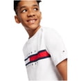 thumbnail image 4 of Camiseta Tommy Hilfiger de manga corta para niños con bandera de 8 a 10 años, color blanco, 4 of 4