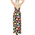 thumbnail image 4 of HAPPY BAY Women's Beach Summer Wedding Tube Top Maxi Evening Dress Strapless Dresses for Women One Size Ink, Flowers, 4 of 5