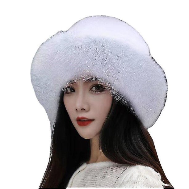 Nuevo Gorro de piel de Invierno para mujer, gorro de piel cálido para mujer, regalo de Año