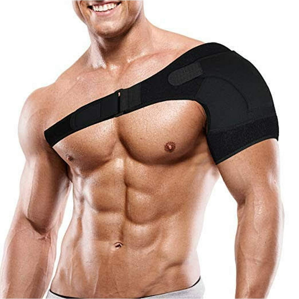 Shoulder Support Adjustable Shoulder Wrap Belt Band Gym Sport Brace for