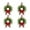 B, variant on YujiCraft Artificial Christmas Wreaths,12 Inch Pre-Lit Artificial Christmas Wreath with Red Bow, Cones and Red Berries, 3D Garland for Front Door Decoration and Holiday Home Decor,B