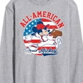 thumbnail image 3 of Disney - Mickey Americana Baseball - Men's Long Sleeve T-Shirt, 3 of 5