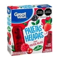 thumbnail image 4 of Paletas heladas Great Value de agua sabor frutos rojos 4 pzas de 70 g c/u, 4 of 4