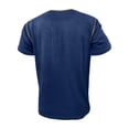 thumbnail image 5 of COSFO Short Sleeve Men T Shirts Cotton Blue Henley Tops Summer Breathable Regular Fit Mens Classic T-Shirt, 5 of 7