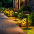 thumbnail image 2 of Gigalumi Warm White Solar LED Landscape Light , Golden Bronze Aluminum, Waterproof Path Light 2-Pack, 2 of 7